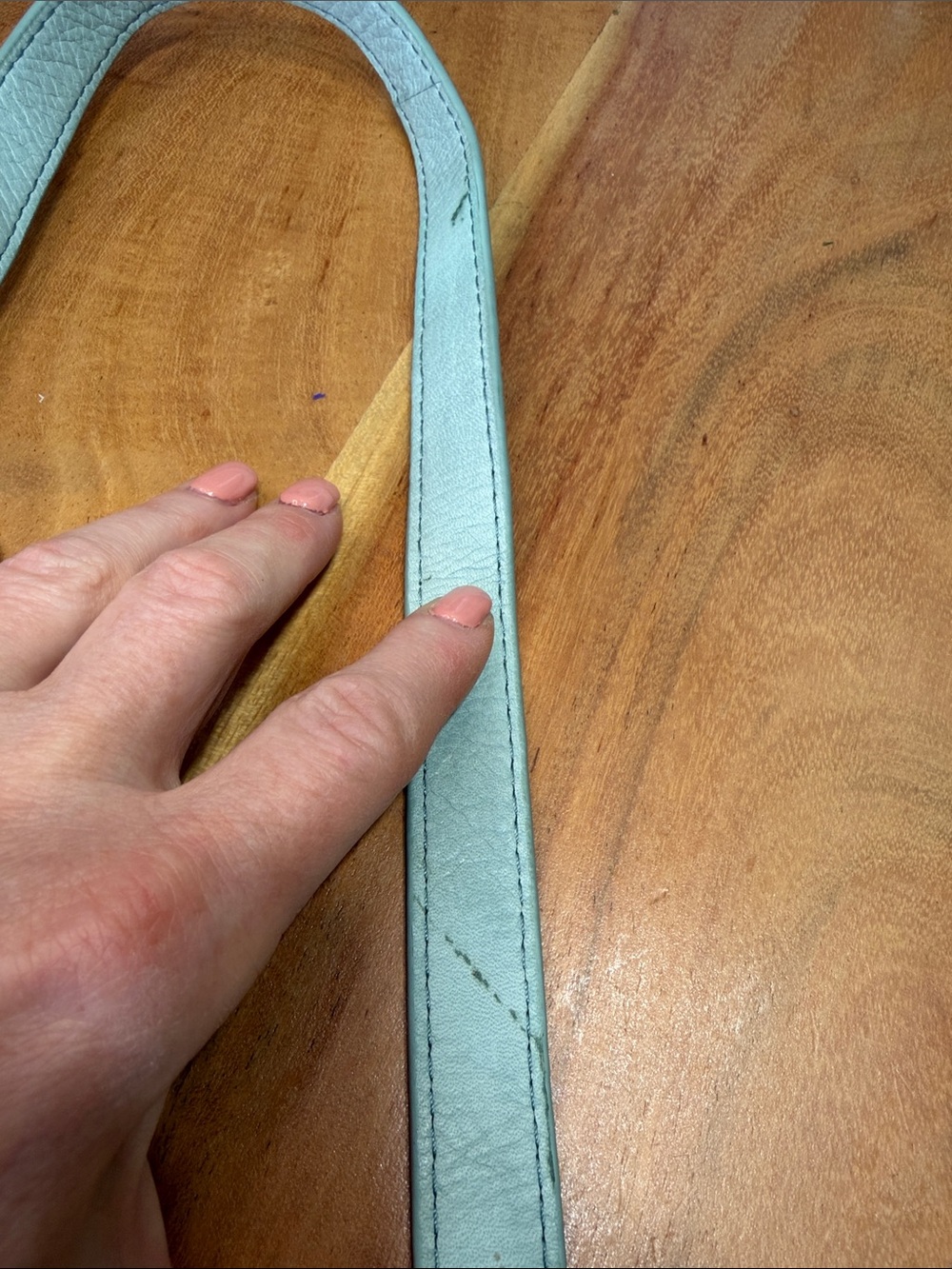 American Leather Co Boho Katy Light Teal Leather Crossbody NWT - Picture 14 of 14